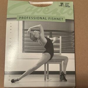 Capezio Professional Fishnet Tights in Caramel